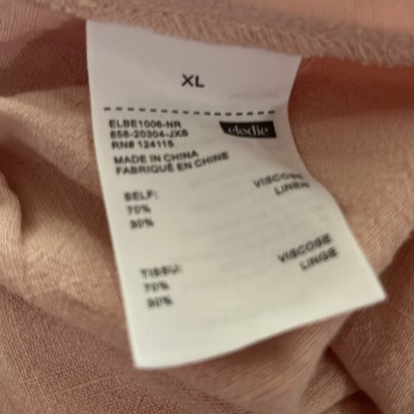 elodie Skirt Viscose linen blend size XL dusty rose, granny core NWOT - Picture 5 of 7